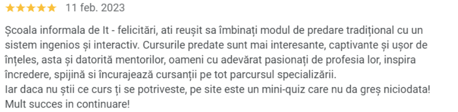 cursuri SQL online interactive cu mentori
